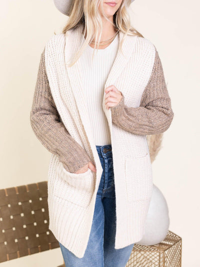 open front cardigan