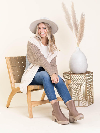 neutral cardigan