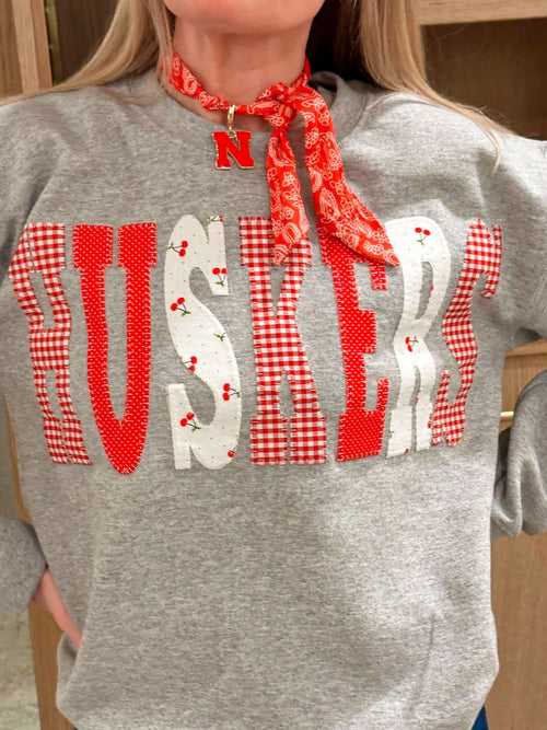 Huskers Patchwork Crew