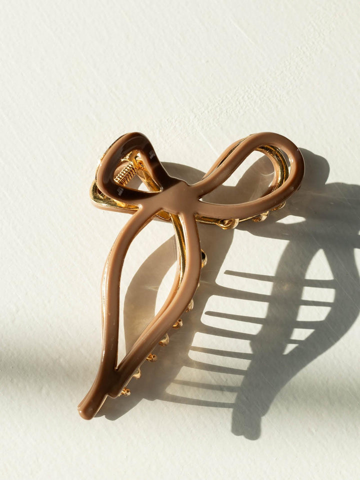brow bow claw clip
