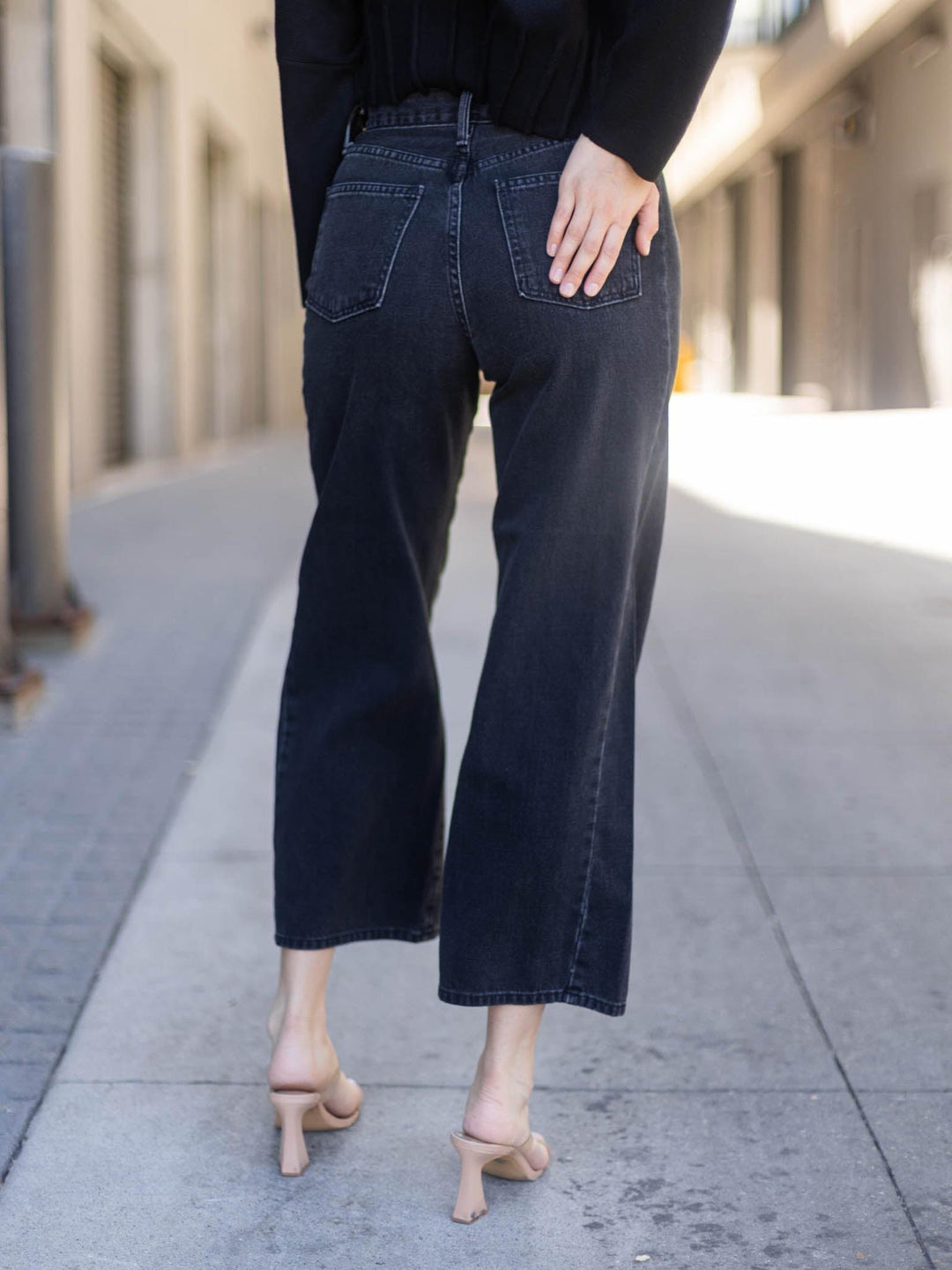 Just Black Barrel Twist Jean - Washed Black