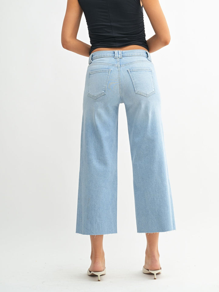 light wash utility pocket denim