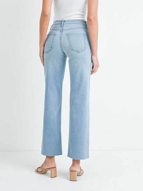 Just Black Light Denim Slim Palazzo Scissor CutDenim jeans