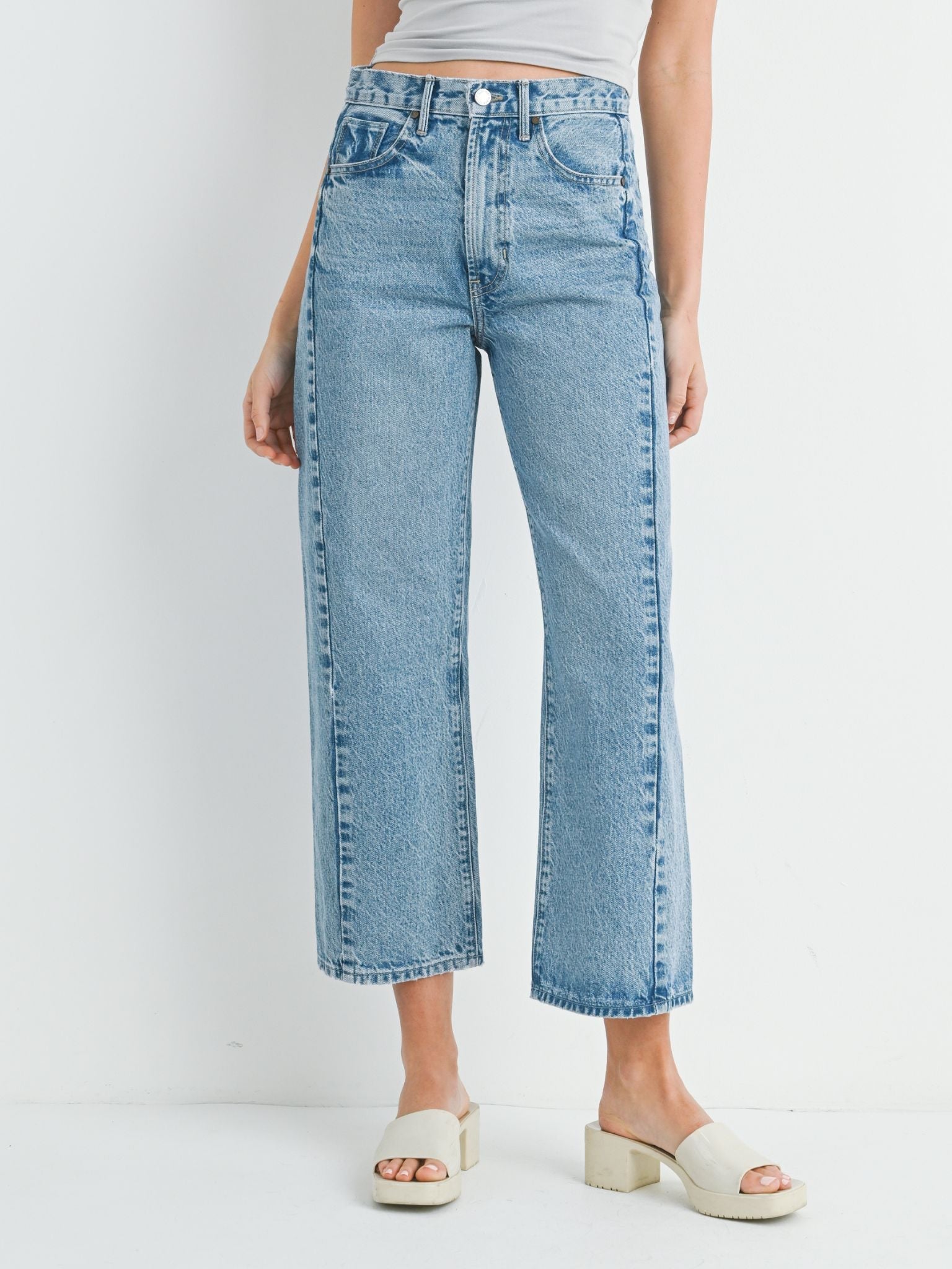 Just Black Medium Denim Barrel Twist Jean – Leela and Lavender