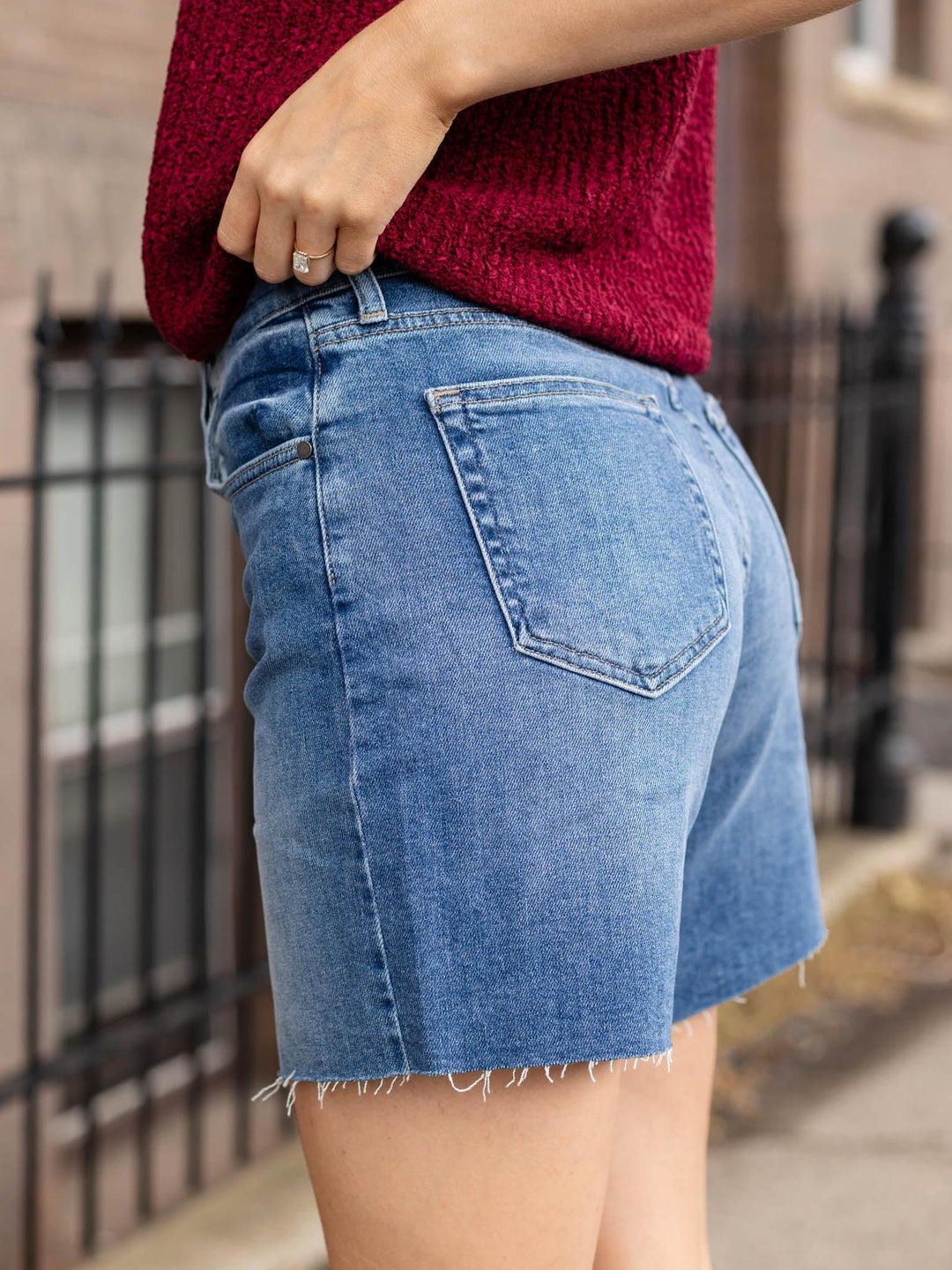 Just Black Medium Denim Bermuda Short