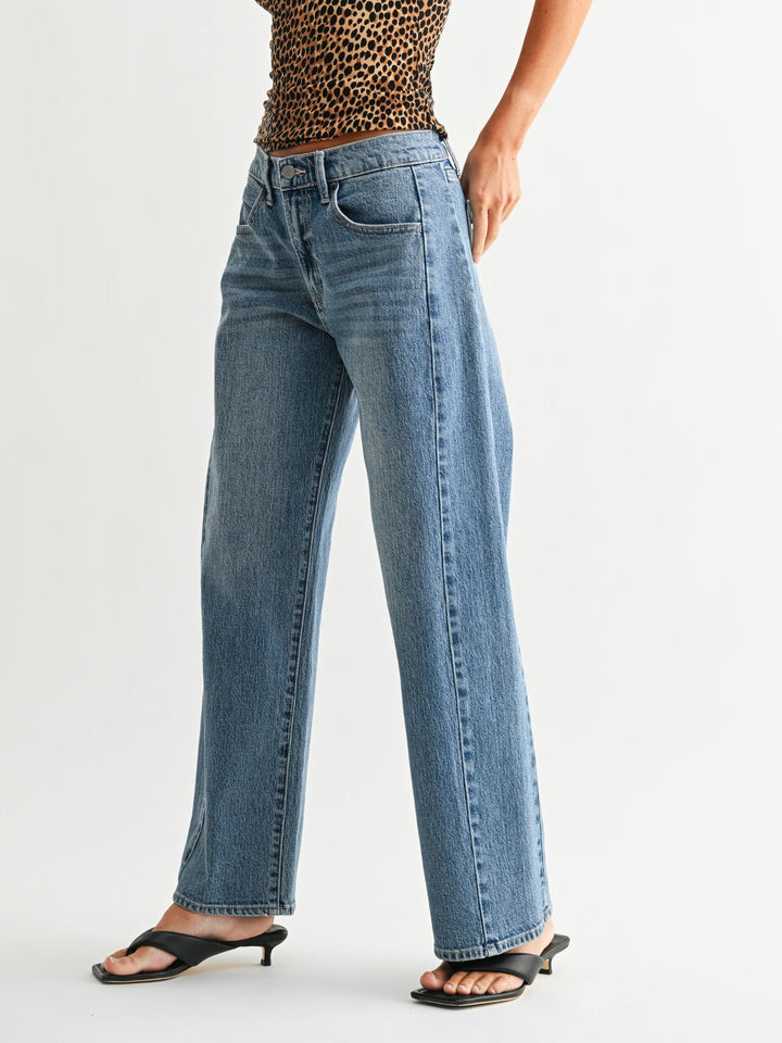 Just Black Medium Denim Stretch Slight Barrel Twist