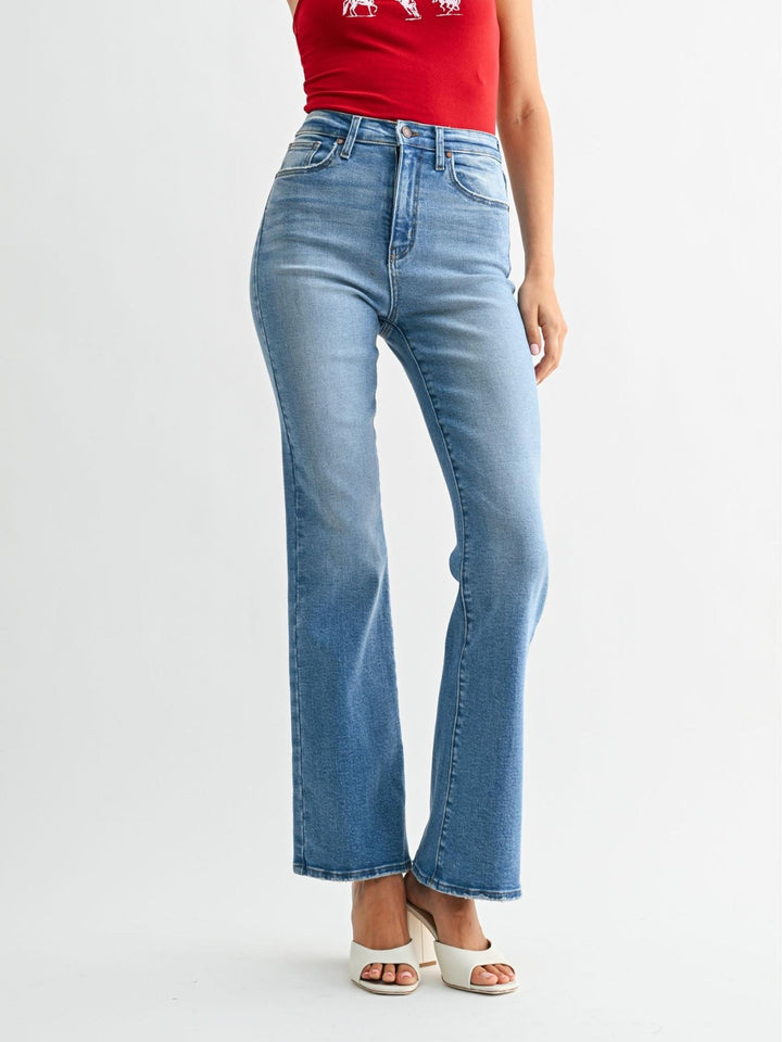 Just Black Medium Denim Vintage Relaxed Slight Flare