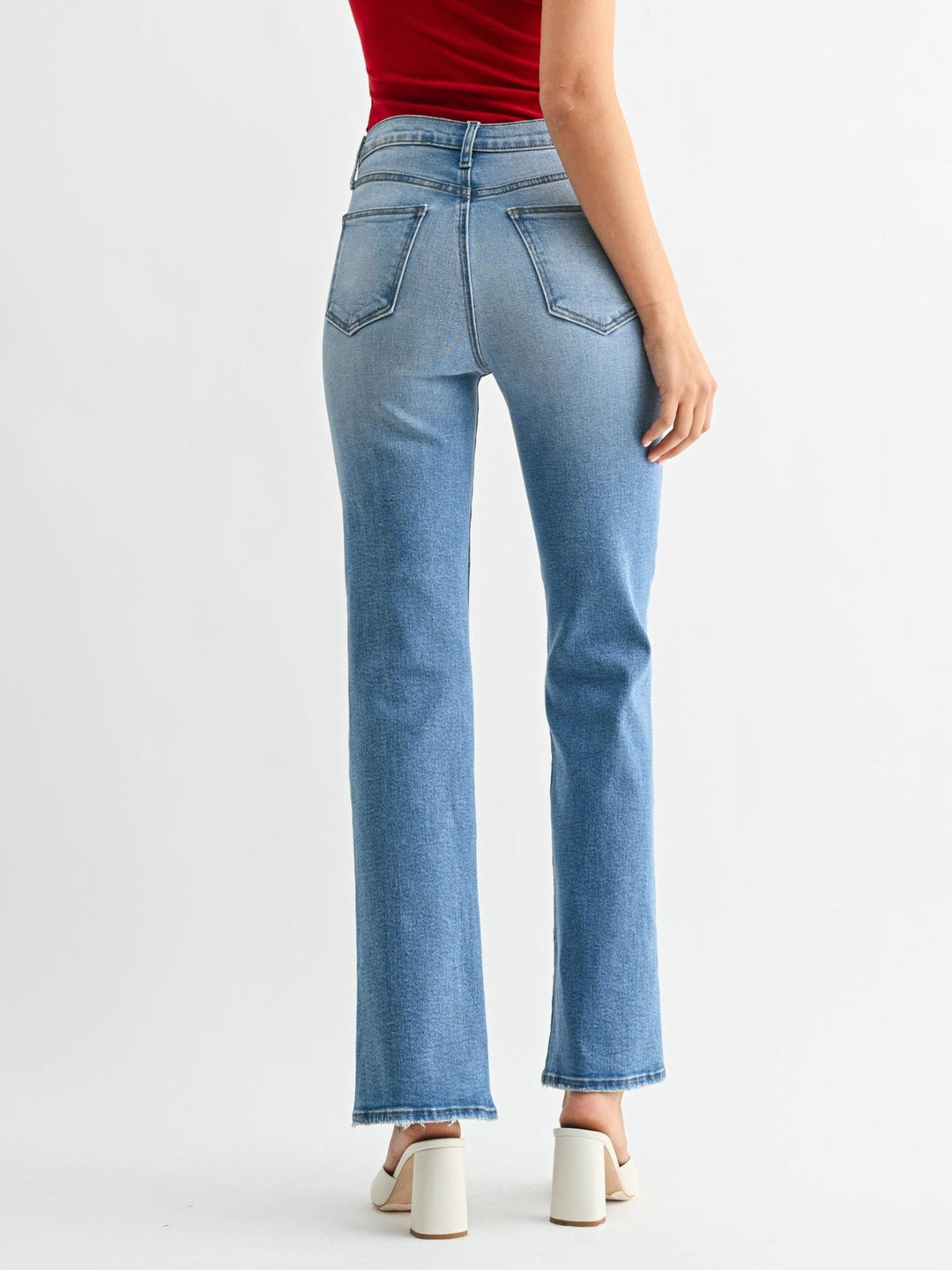 Just Black Medium Denim Vintage Relaxed Slight Flare