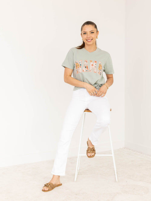 Just Black Optic White Hem Detail Comfort StraightDenim jeans