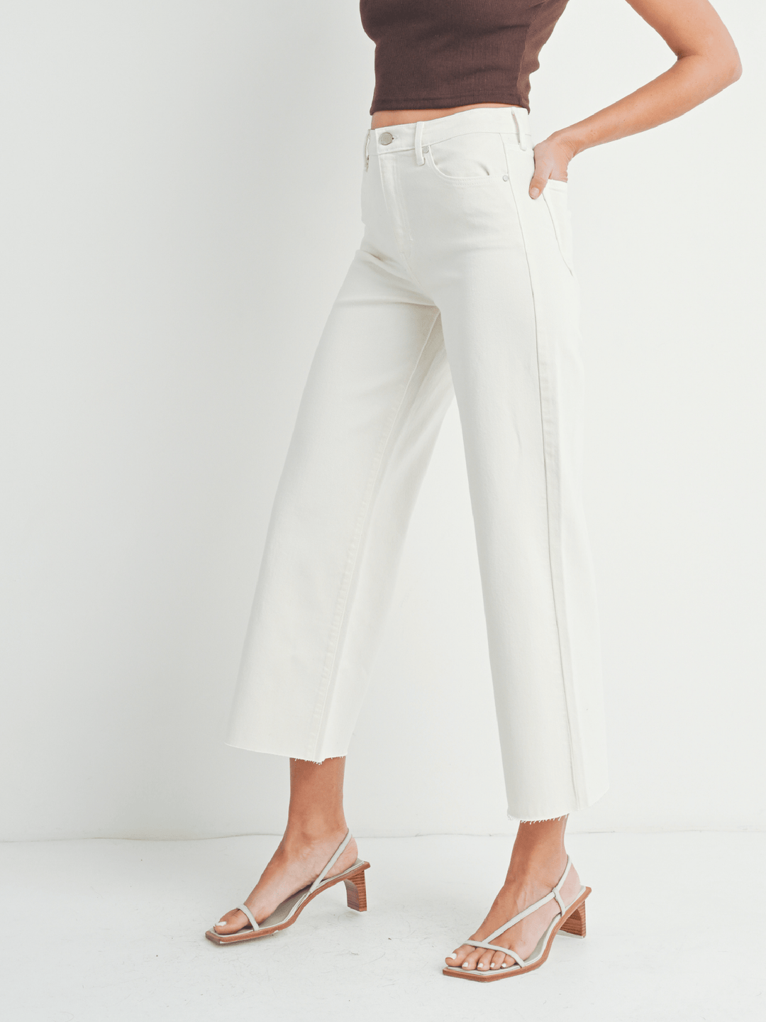 Just Black Vanilla Bean Scissor Cut Wide Leg