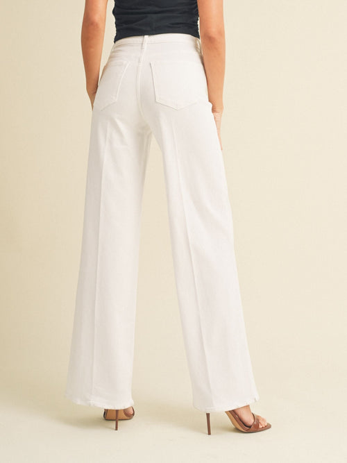 Just Black White Palazzo JeanDenim jeans