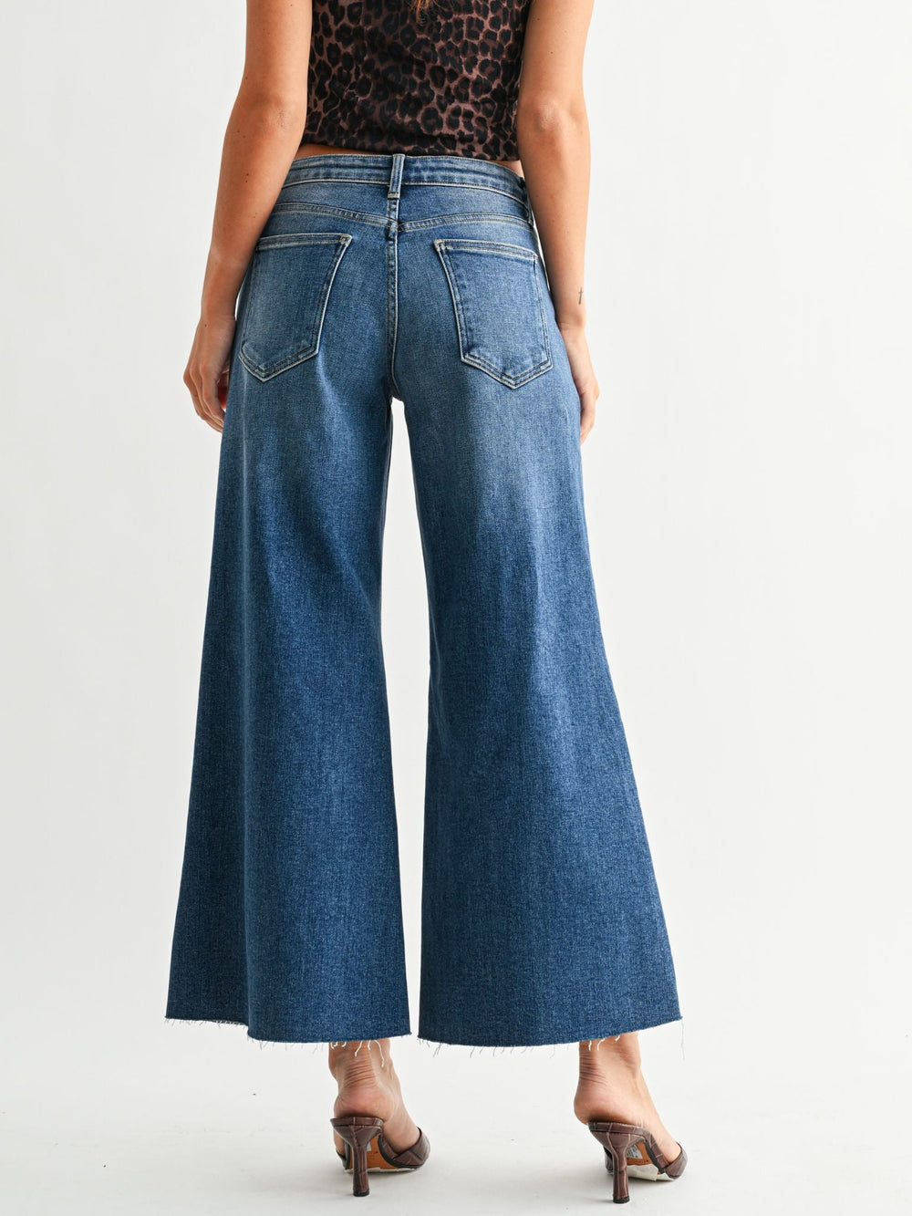 wide cropped denim
