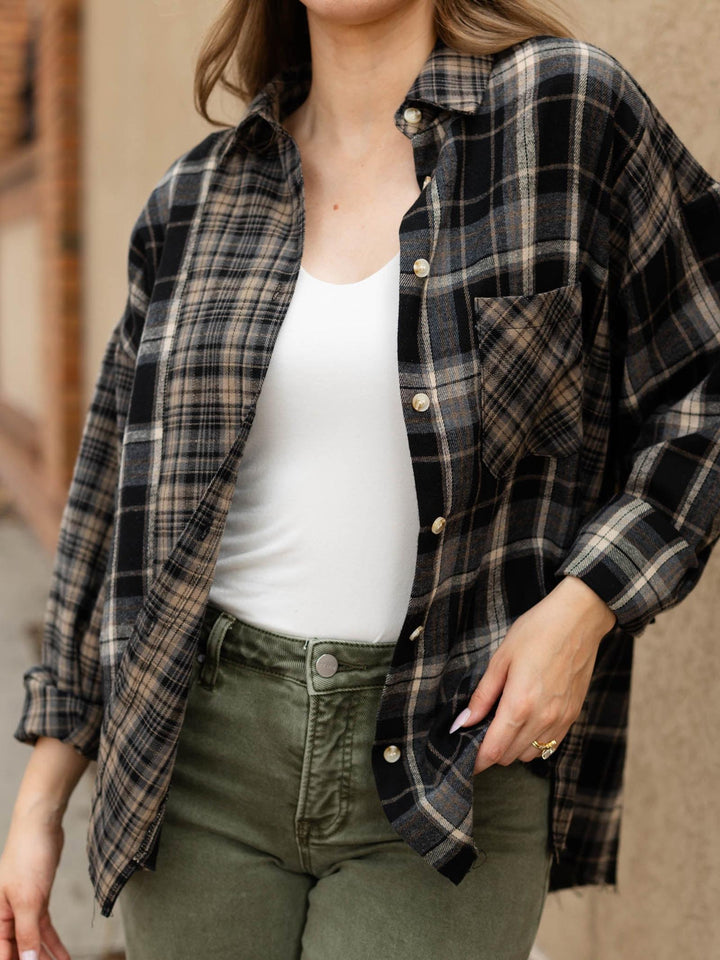 Kambrie Plaid Flannel Shirt