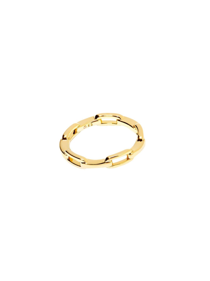 gold chain link ring

