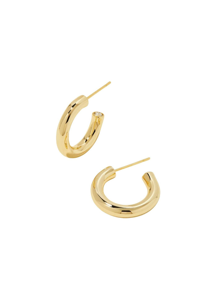 gold huggie earrings