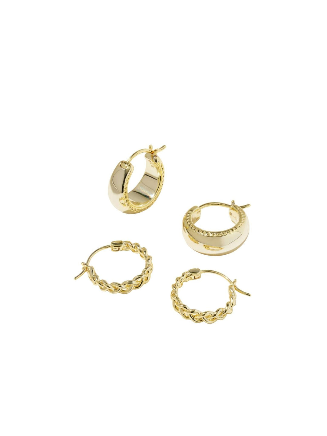 gold huggie earrings