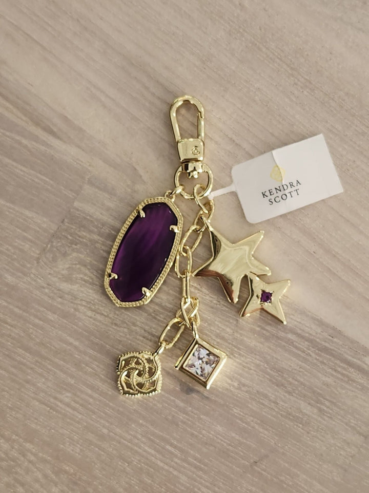 purple bag charm