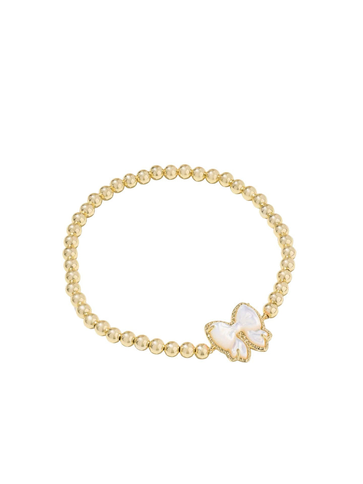 gold bow bracelet