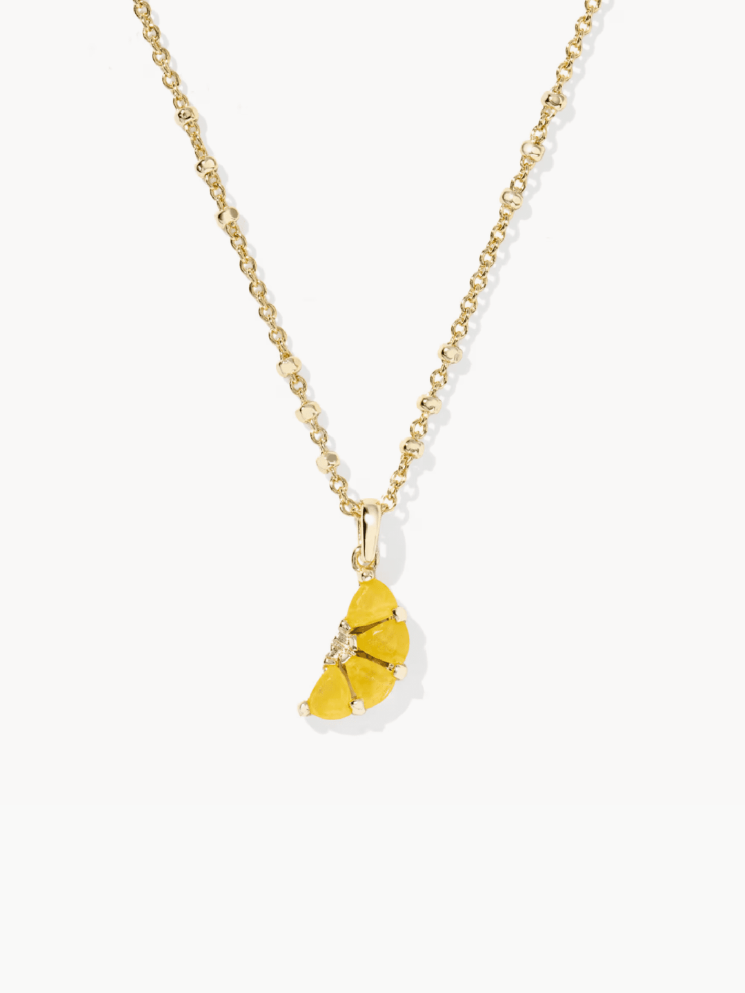 Kendra Scott Lemon Short Pendant Necklace
