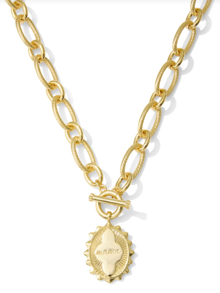 gold mama necklace