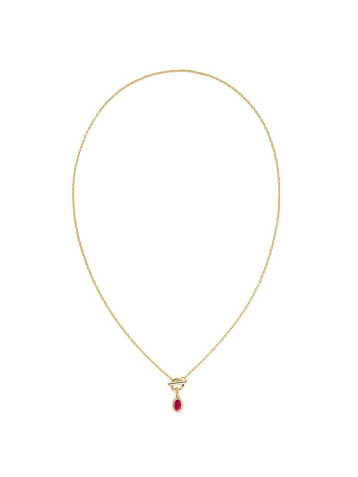 red and gold necklace