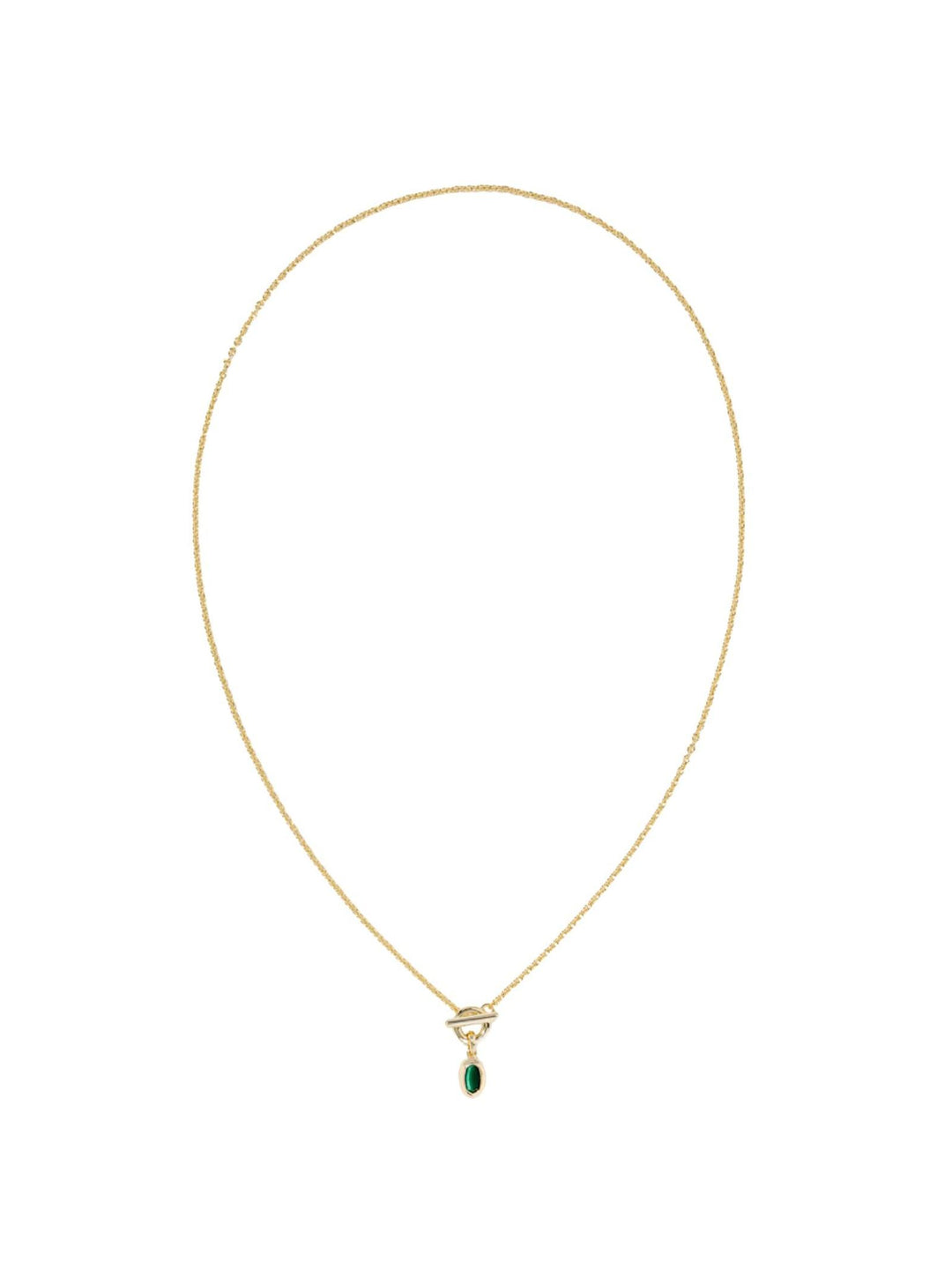 green and gold necklace