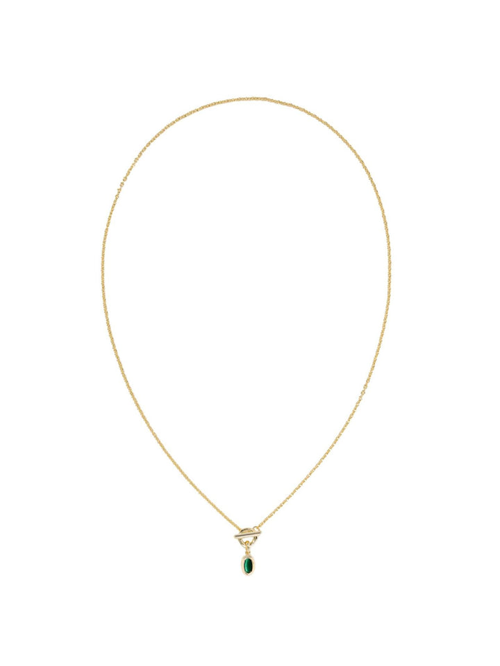 green and gold necklace