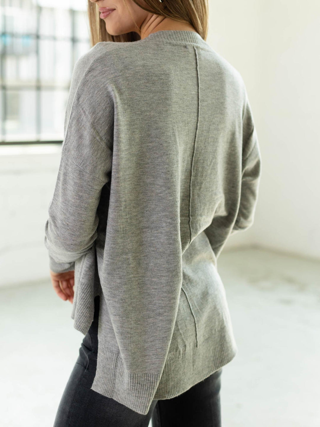 lightweight step hem cardigan