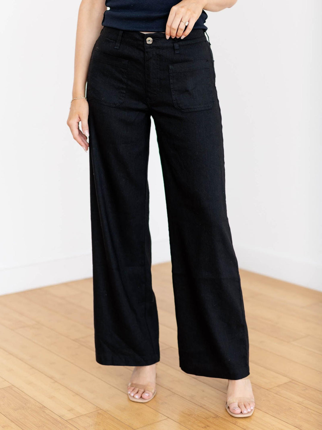 wide leg linen pants