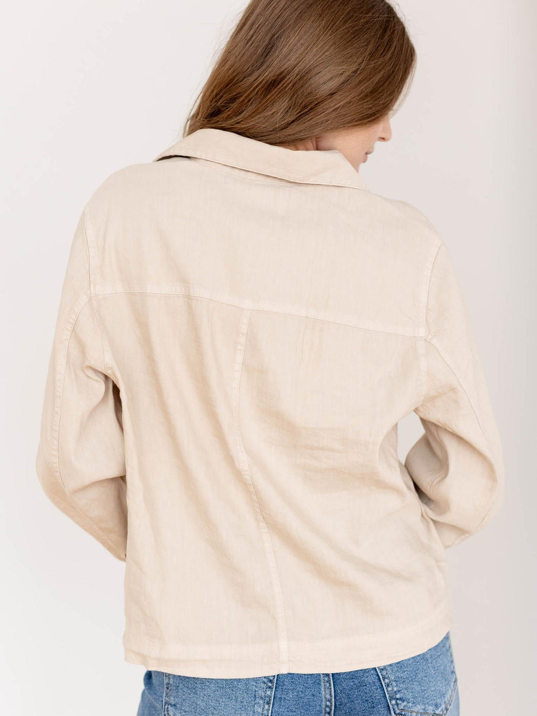 linen blend jacket