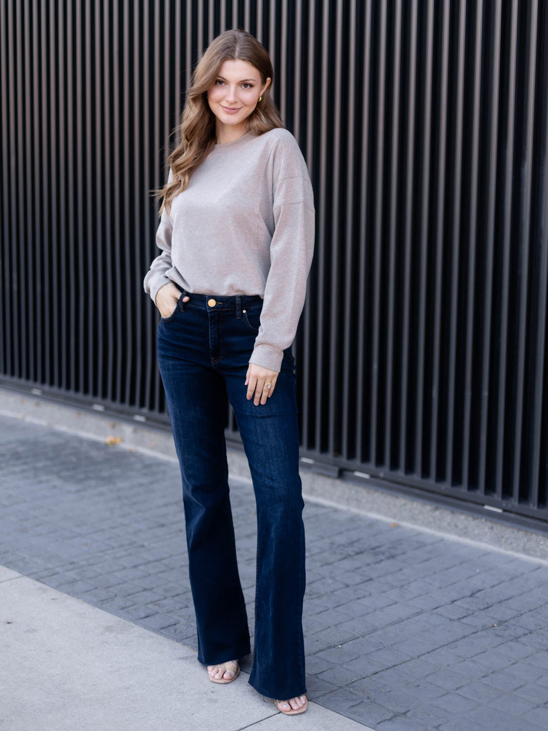 KUT Wave Ana High Rise Fab Ab Flare