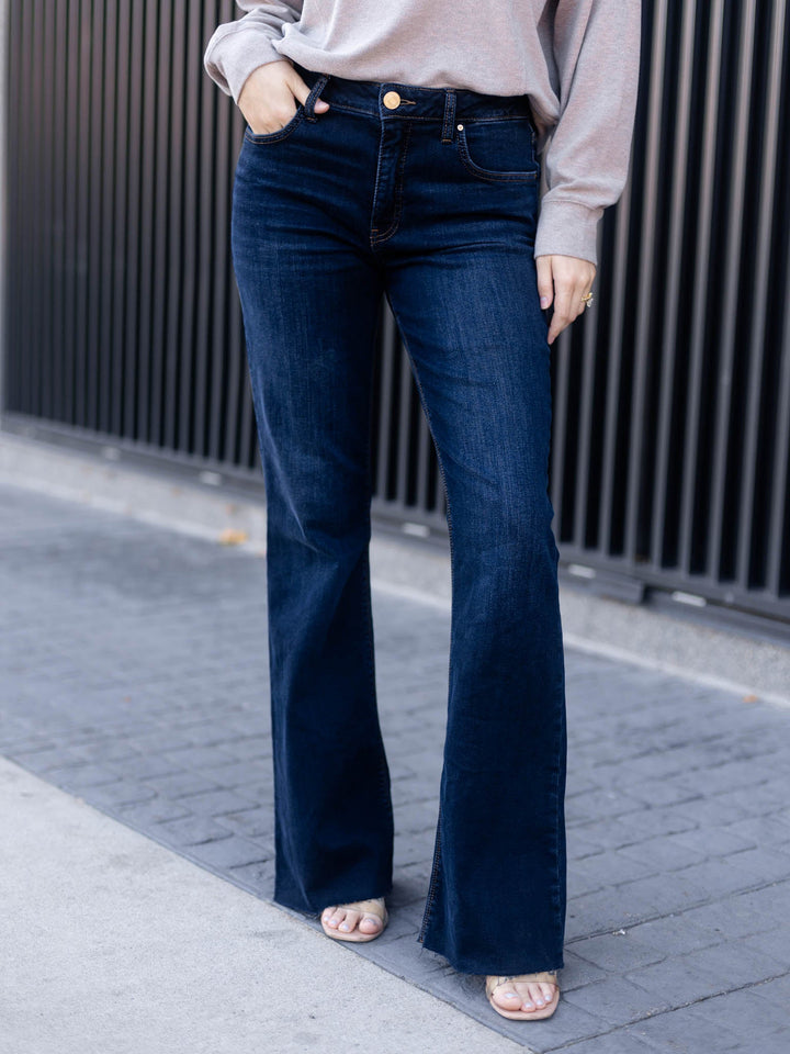 KUT Wave Ana High Rise Fab Ab Flare