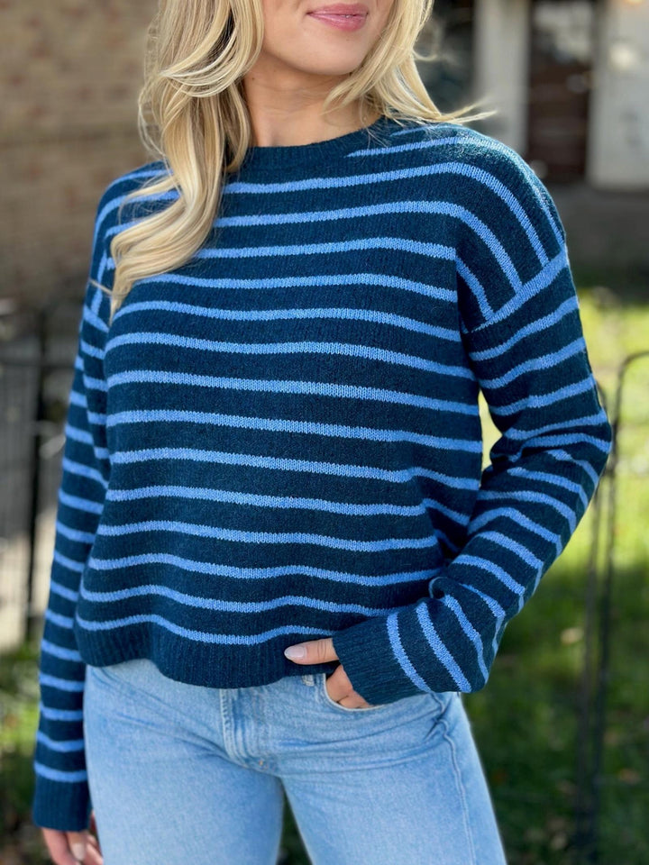 Laura Striped Crew Sweater