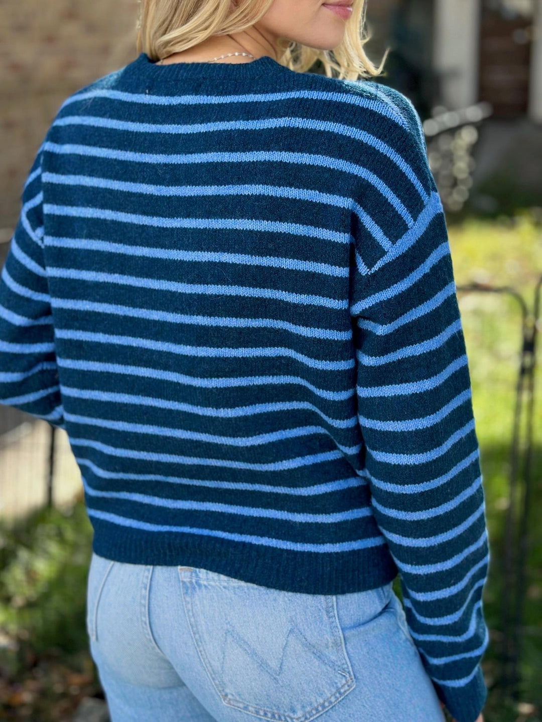 Laura Striped Crew Sweater