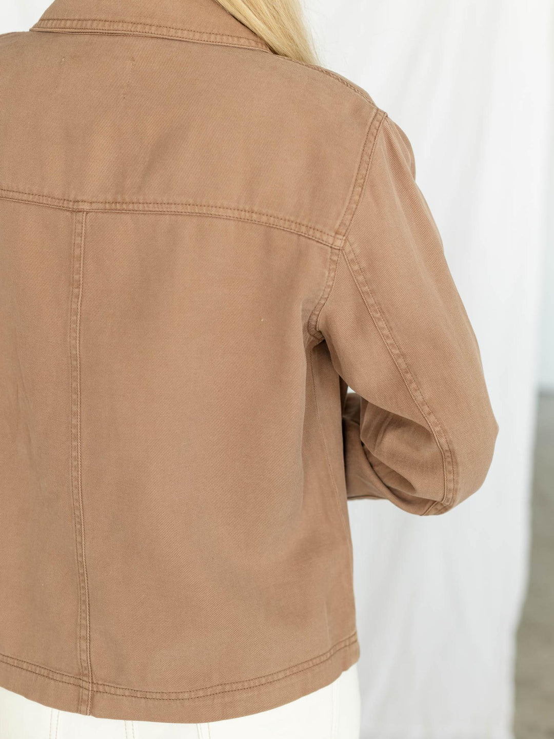 Linen Blend Safari Jacket