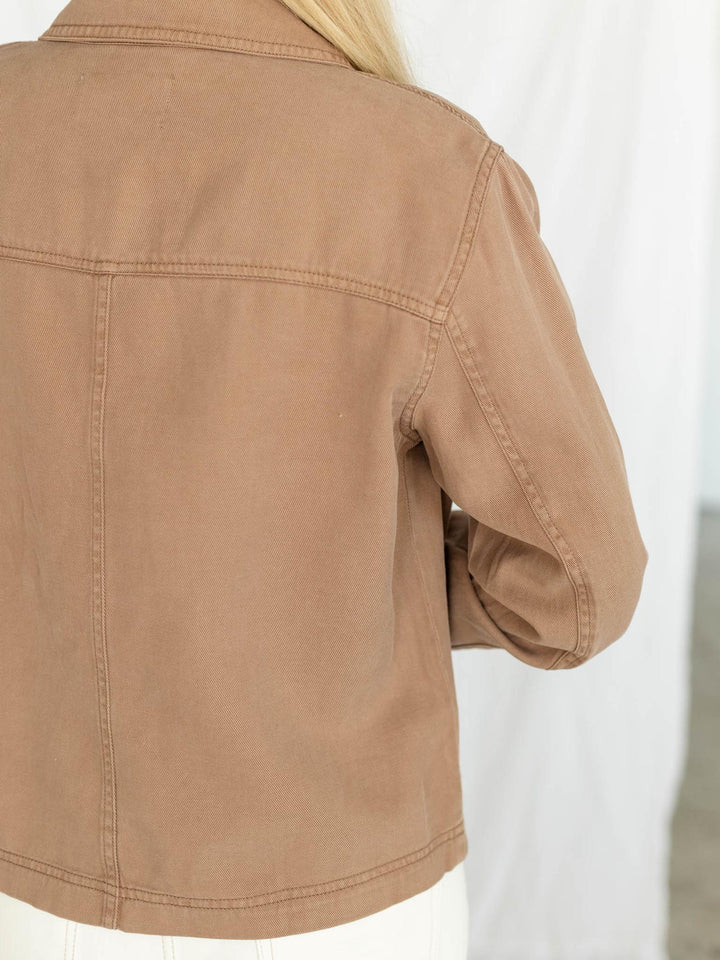 Linen Blend Safari Jacket