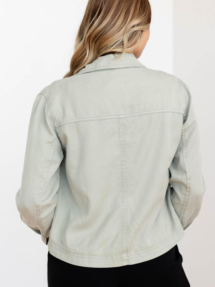 Linen Blend Safari Jacket