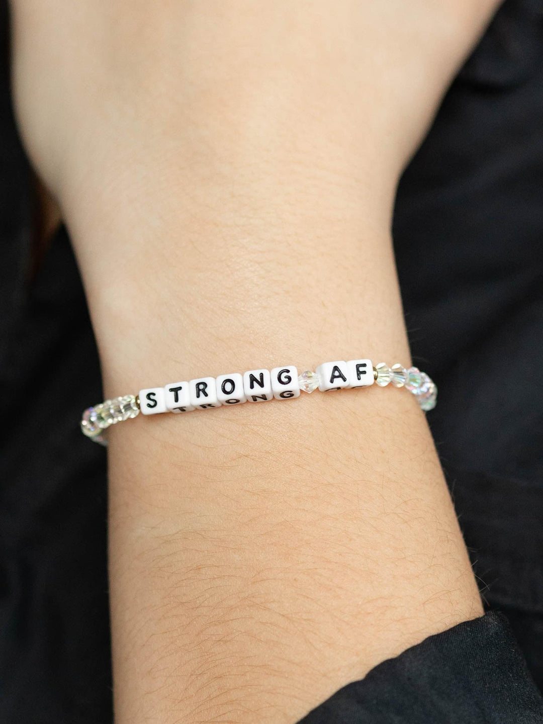 strong af beaded bracelet