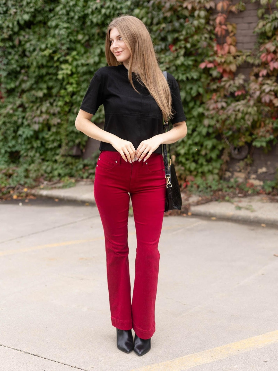 Liverpool Wild Cranberry Hannah Comfort Flare