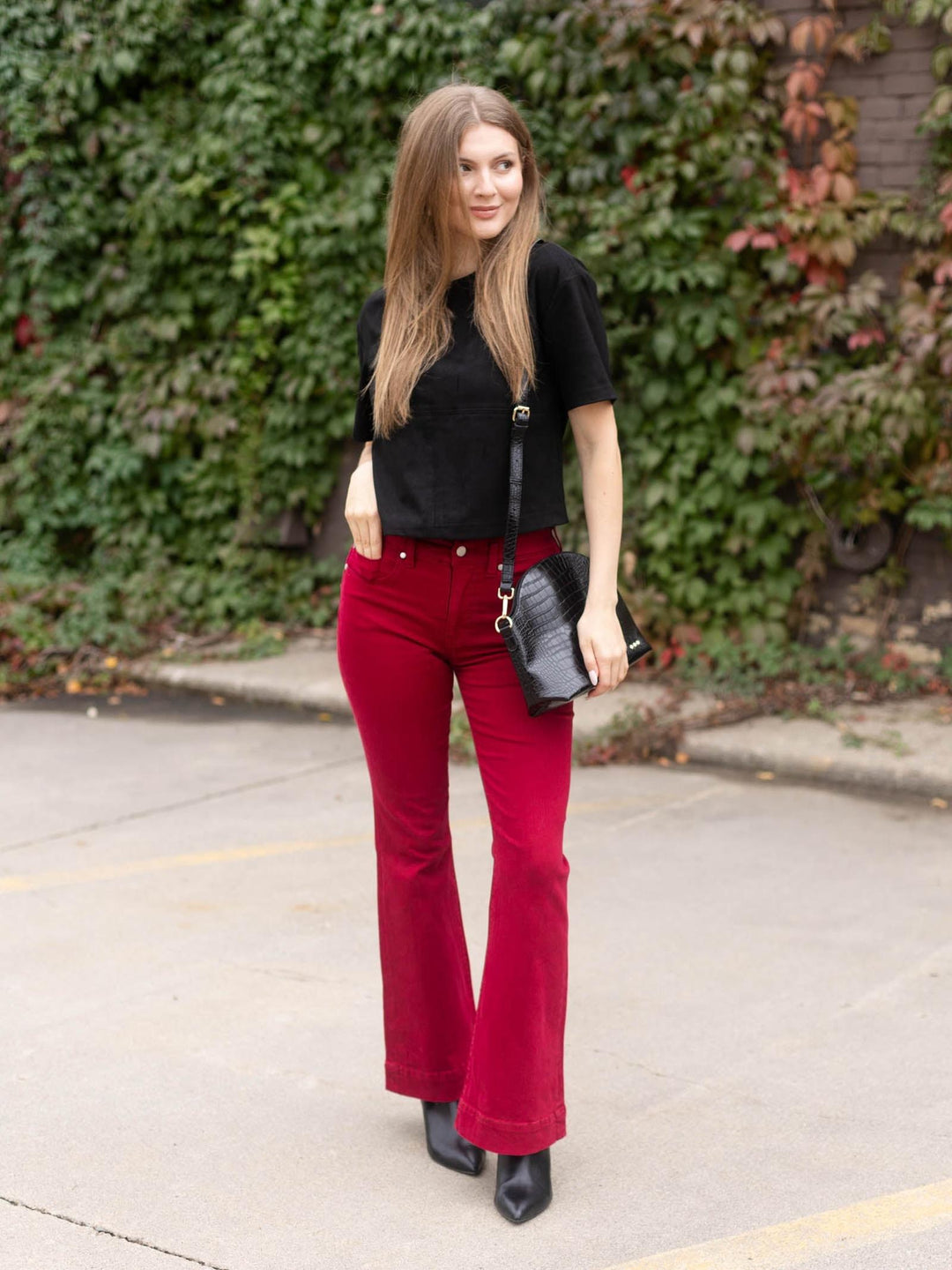Liverpool Wild Cranberry Hannah Comfort Flare