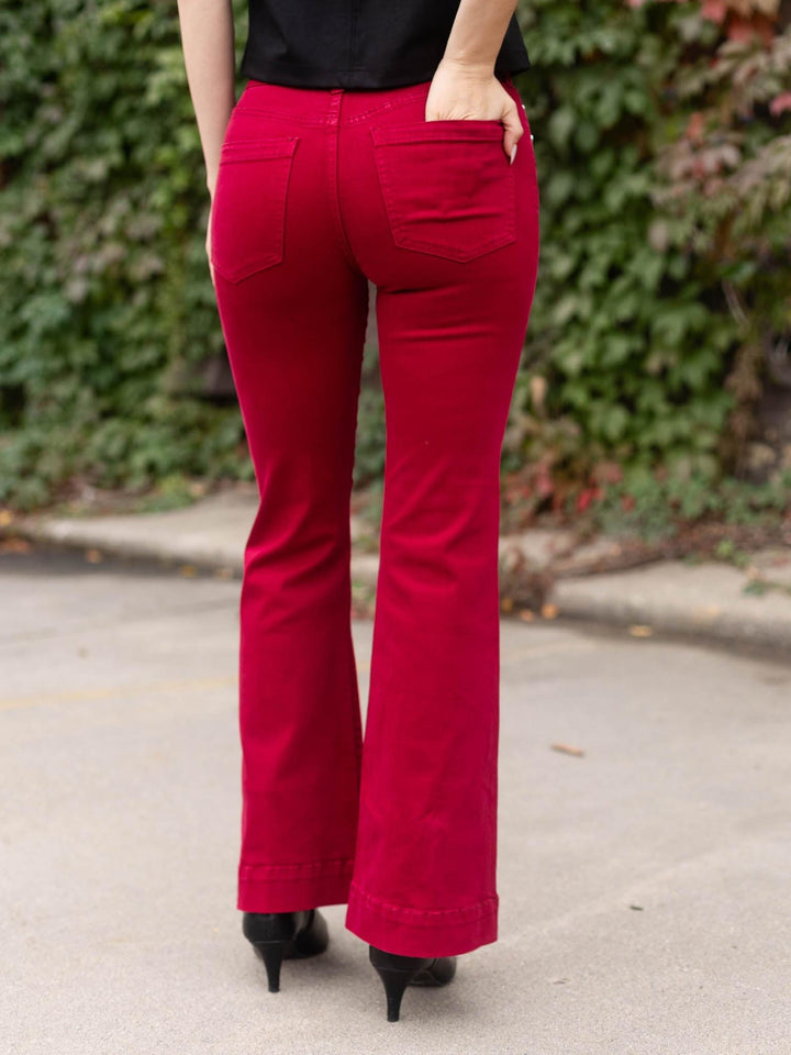 Liverpool Wild Cranberry Hannah Comfort Flare