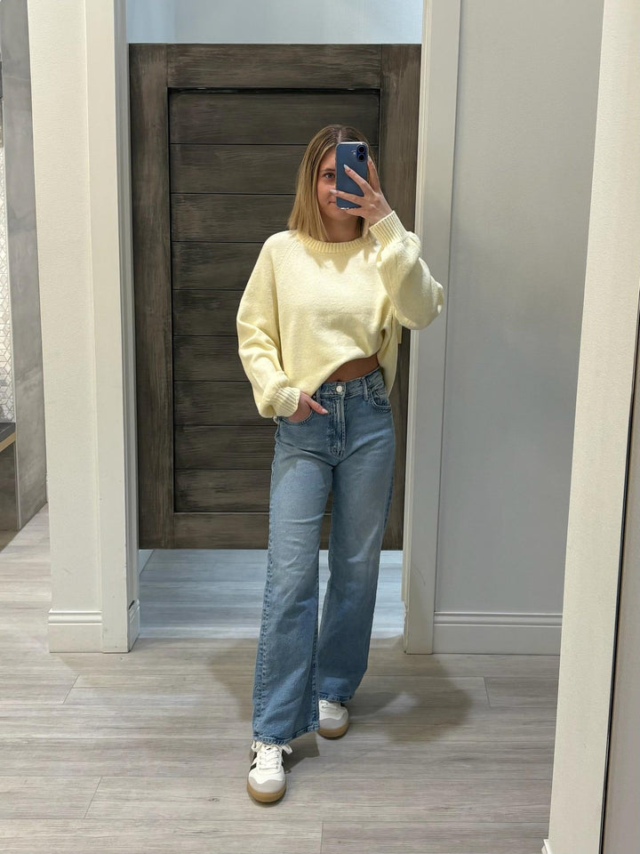 Long Sleeve Round Neck Sweater Top