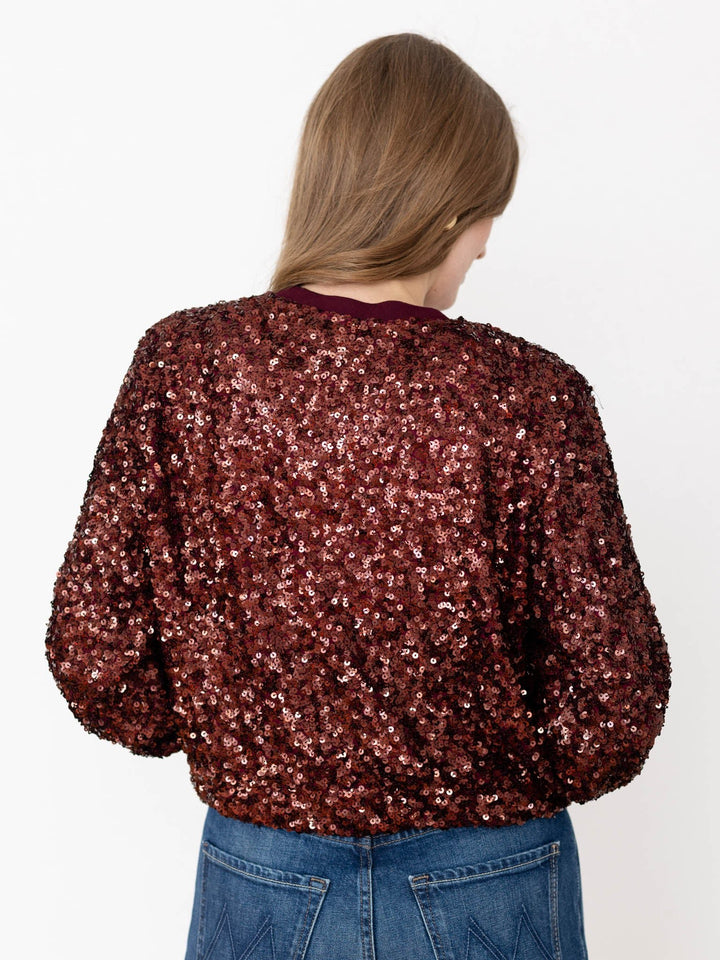 sparkle wine sequin top
