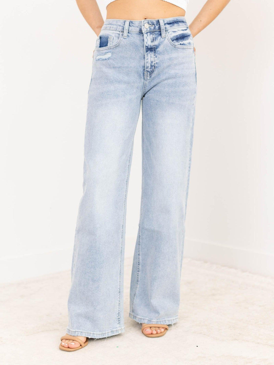 Lovervet Super High Rise Distressed A Line Shorts