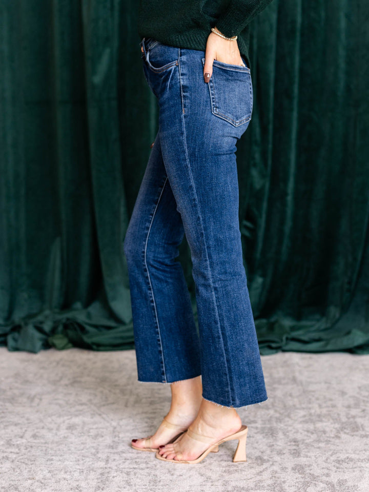 cropped straight let medium denim