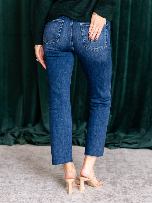 cropped straight let medium denim
