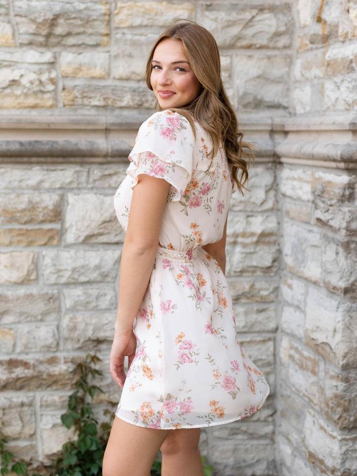 floral mini dress