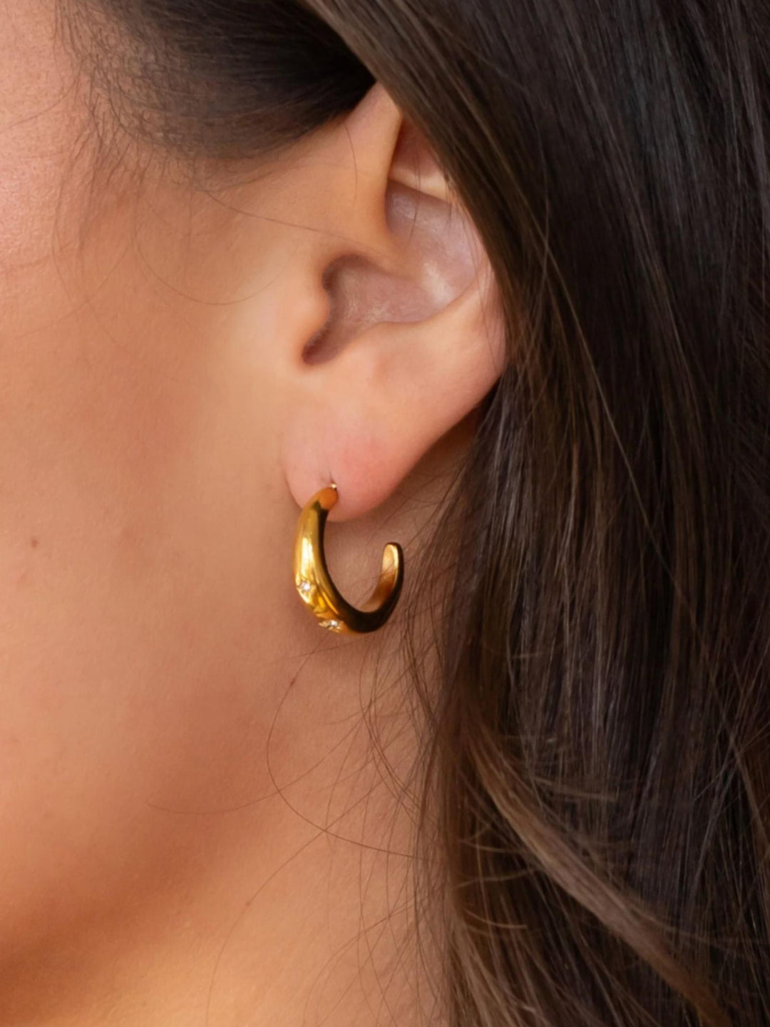 star hoop earrings