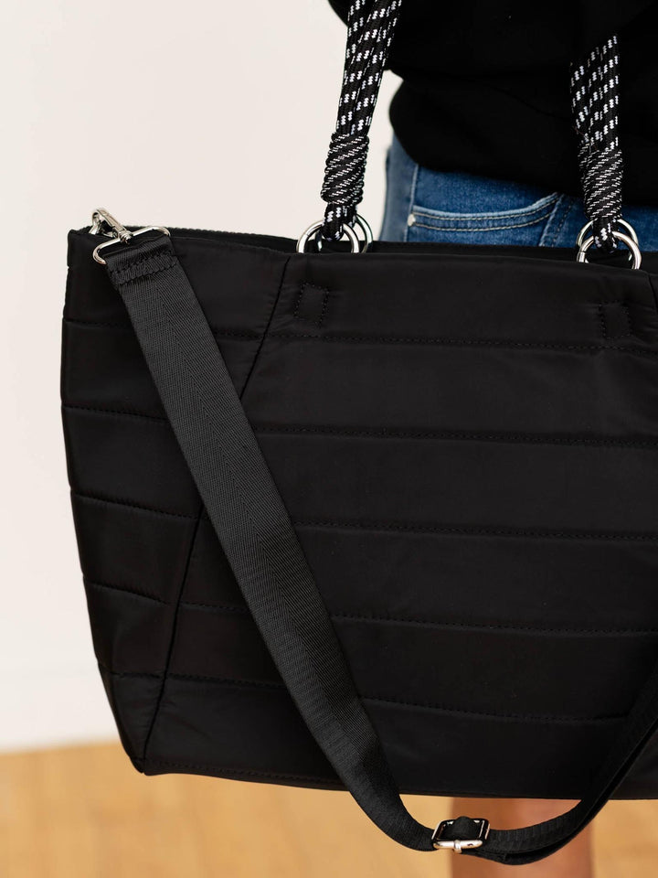 black tote bag