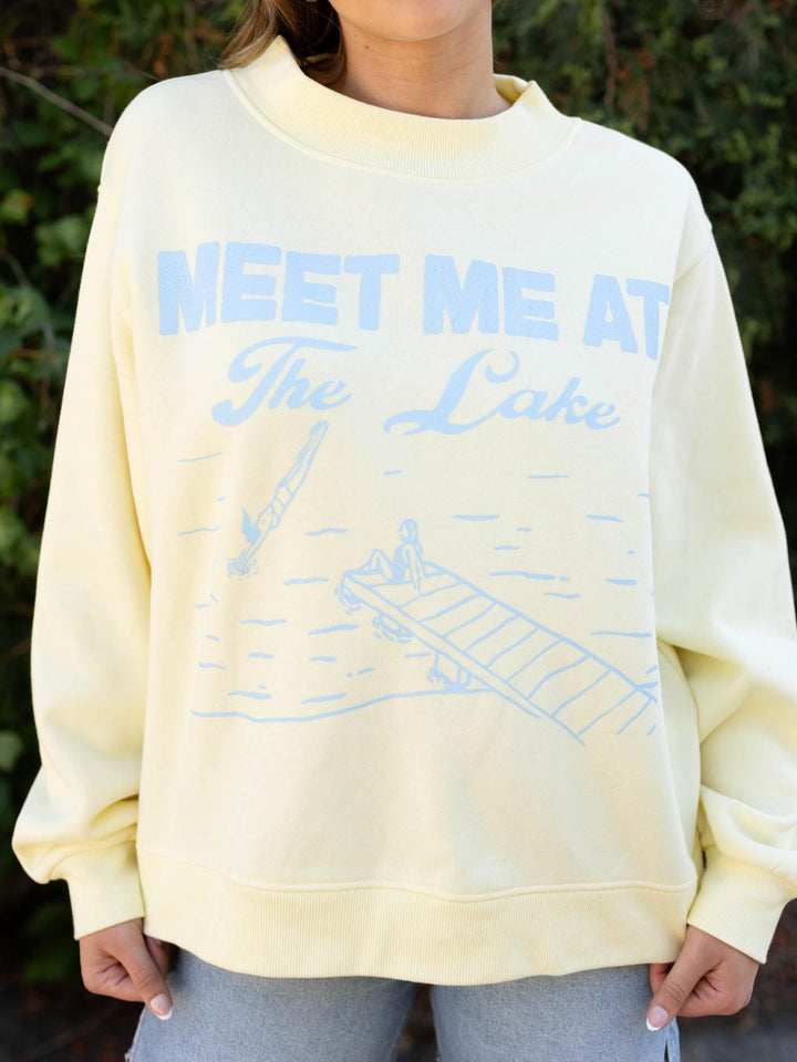 lake mock neck sweater